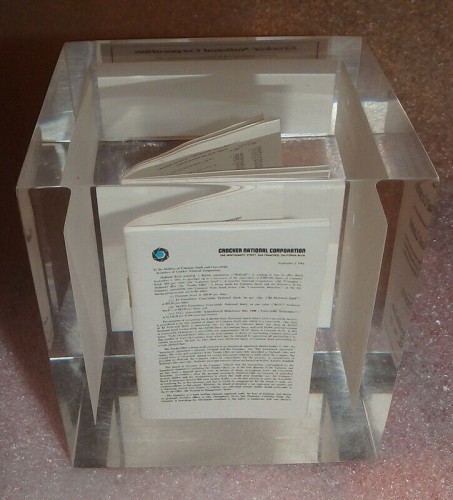 RARE-1981-CROCKER-NATIONAL-CORP-MIDLAND-BANK-Paperweight-_57 RARE-1981-CROCKER-NATIONAL-CORP-MIDLAND-BANK-Paperweight-_57